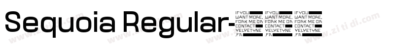 Sequoia Regular字体转换